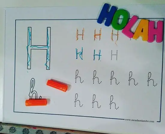 Aprender la letra H
